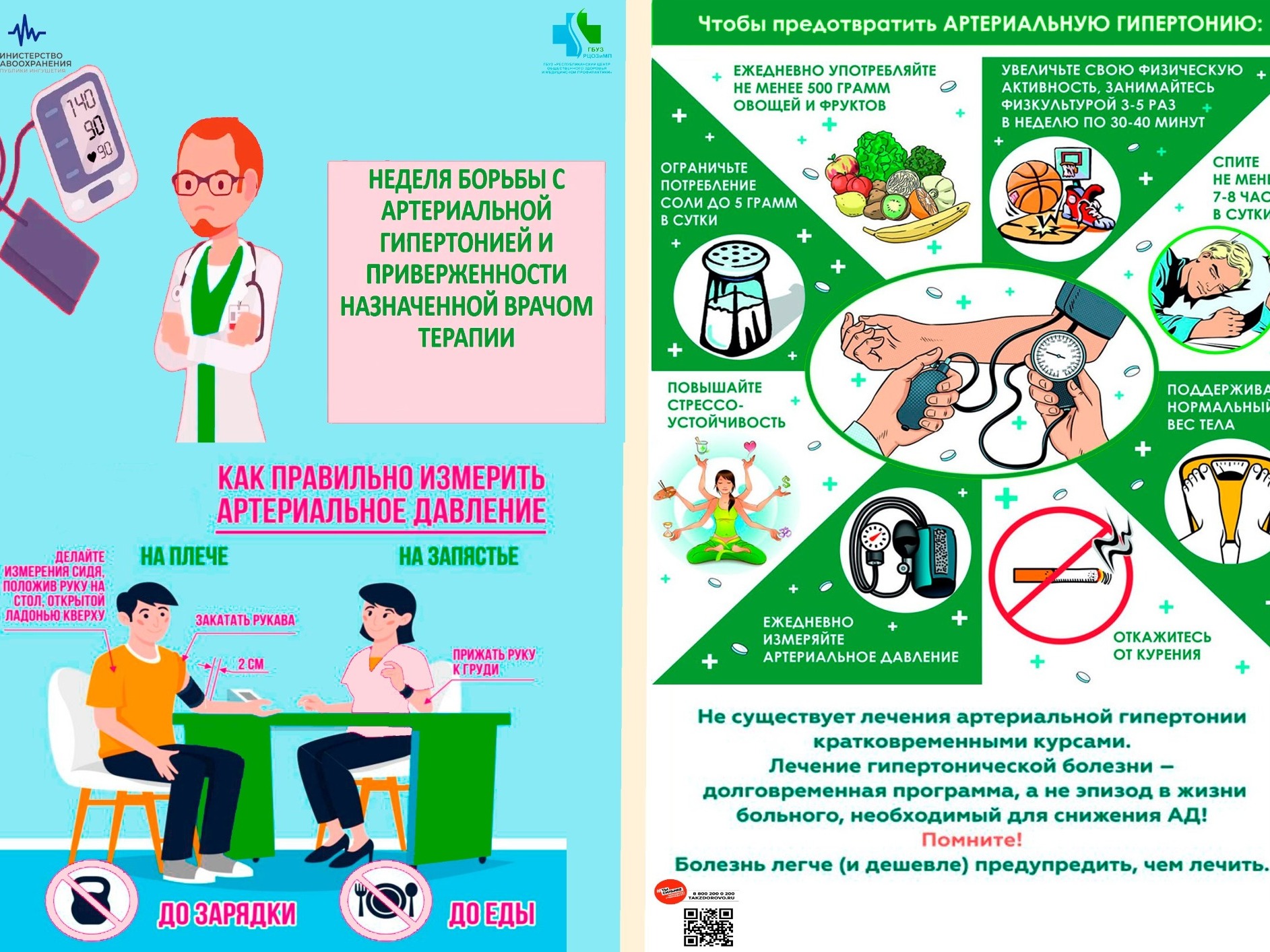 «Неделя борьбы  с артериальной гипертонией и приверженности назначенной врачом терапии (в честь Всемирного дня борьбы с артериальной гипертонией 17 мая)».