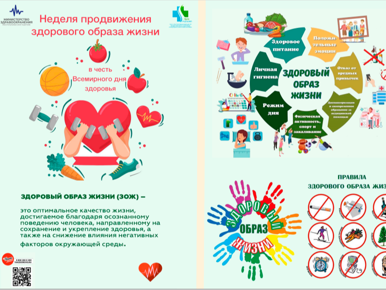 «Неделя продвижения здорового образа жизни (в честь Всемирного дня здоровья 7 апреля)».